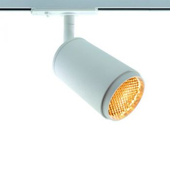 Spazio Track Light 8918.1.31, 8918.1.30 Dark Gu10 3 wire track spot made in Aluminium. Complete with a honeycomb diffuser 10W (Multiple Colours/Finishes)