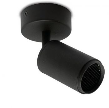 Spazio Spotlight 8918.2.30, 8918.2.31 Dark Surface spot made in Aluminium. Complete with a honeycomb diffuser 10W (Multiple Colours/Finishes)