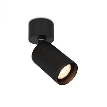 Spazio 8926.2.10,8926.2.12,8926.2.30 Boston Annealed Interior, Surface Mounted Gu10 Spot With Annealed Aluminium Finish. (Multiple Colours/Finishes)