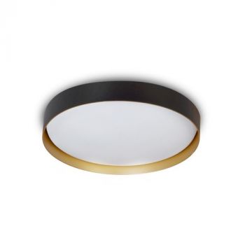 Spazio 8958.2 Crown Interior, Surface mounted, 3CCT Ceiling fitting with metal body and polycarbonate diffuser (Multiple Colours/Finishes)