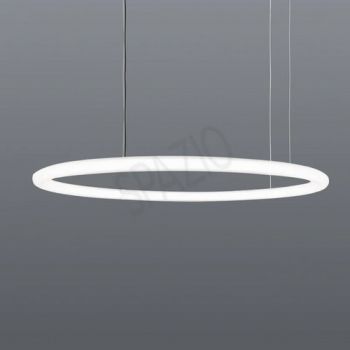 Spazio CI/RBR.3809.058.22 Uroboro 90W Tubular profile IP54 for interiors with 360° Continuous lighting effect and a clean minimal design for ceiling or suspended White