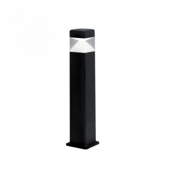 Spazio Bollard DS1.564.000.AXD1K Elisa CTC 7W Colour Temperature changing bollard with shockproof resin body and clear diffuser (includes Colour changing GX53 lamp) Grey
