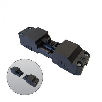Spazio EP.1124S Electric Connector Male & Female Male And Female Electric Connector, 3 Pole Black
