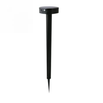 Spazio Bollard FI1.542.000.A0S3L Fiorina - 4000K Solar Light With Spike, Motion Sensor And Replaceable Battery IP55 Black