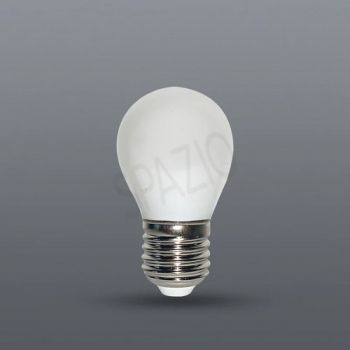 Spazio LA3.04521 G45 4.5W E27 LED dimmable filament lamp with an E27 base, opal diffuser