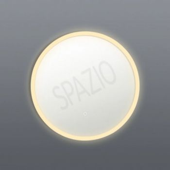 Spazio MIR.102 Garda 15.8W Small Direct light, dimmable, round LED mirror with aluminium body and acrylic diffuser White