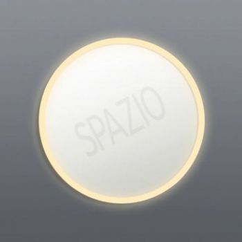 Spazio MIR.103 Garda 20W Large Direct light, dimmable, round LED mirror with aluminium body and acrylic diffuser White