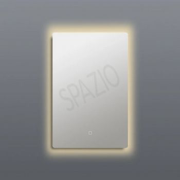 Spazio MIR.201 Iseo 19.7W Large Backlit, dimmable, LED rectangular mirror with aluminium body and acrylic diffuser White