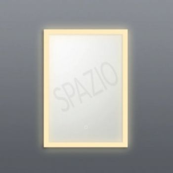 Spazio MIR.203 Orta 19.5W Large Direct light, dimmable, rectangular LED mirror with aluminium body and acrylic diffuser White