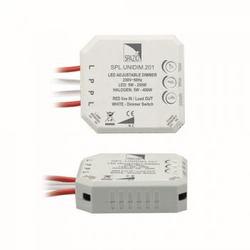 Spazio SPL.UNIDIM.202 Led Adjustable Dimmer Compact Dimmer For Dimmable Led Lamps Black
