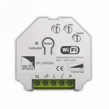 Spazio Strip Light Accessory SPL.WIFIDIM Wifi Dimmer (Compatible with most dimmable LEDs) Max 250W White