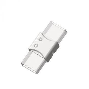 Spazio T.CON100 Solid Tube Connector Strip To Strip Linear Connector For Exterior Led Tapelight. Sold In Packs Of 10 White