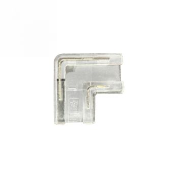 Spazio T.CON200 90° Corner Connector For Cob Tape Transparent, Polycarbonate 90° Corner Connector Compatible With The 24V Cob Tapelight