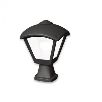 Spazio Wall Light T24.114.000.AYE27 Disma / Dario Exterior E27 Wall Top With A Resin Body And Opal Diffuser Black