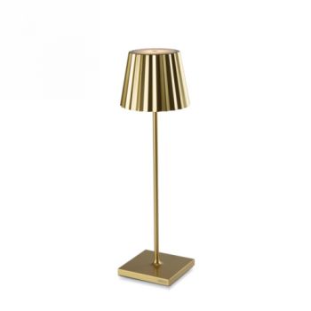 Spazio Table Lamp UB.189241, UB.189243 Plisse 2.2W Interior and exterior, rechargeable, dimmable table Fitting (Multiple Colours/Finishes)