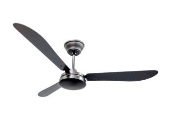 Timber Fans Fern Satin Black Ceiling Fan (Multiple Sizes)