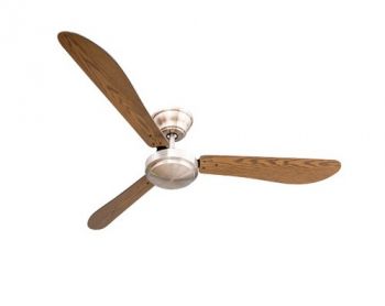 Timber Fans Fern Weathered Ash with Brushed Aluminium Ceiling Fan (Multiple Sizes)