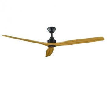 Timber Fans Monaco Oak Matt Black Ceiling Fan (Multiple Sizes)