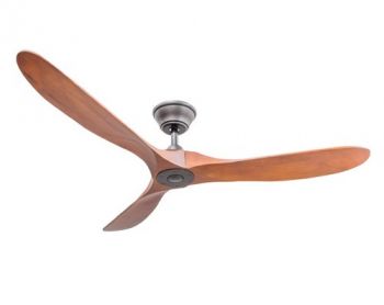 Timber Fans Sirocco Slight Walnut With Matt Black Ceiling Fan (Multiple Sizes)