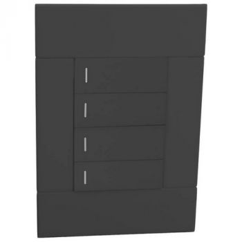 Major Tech Veti 2 2VC1114, 2VW1114 One Way Four Lever Switch (Multiple Colours/Finishes)