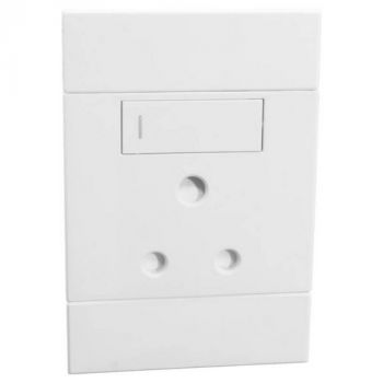 Major Tech Veti 2 2VW121V Vertical Single 16A RSA Socket White
