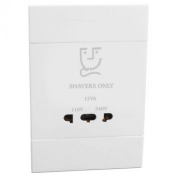 Major Tech Veti 2 2VW123 Shaver Socket White