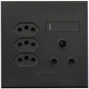 Major Tech Veti 3 3V25GG, 3V25GT, 3V25TB, 3V25TG, 3VW25 Single RSA Triple V-Slim Socket (Multiple Colours/Finishes)