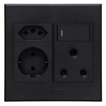 Major Tech Veti 3 3V26 Round 2 Pin Plug Wall Socket (Multiple Colours/Finishes)