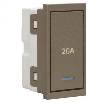 Major Tech Veti 3 3VM121DBZ 20A Double Pole Isolator Switch Module (Multiple Colours/Finishes)