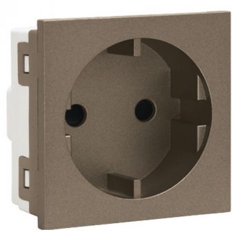 Major Tech Veti 3 3VM210BZ 16A RSA Schuko Module (Multiple Colours/Finishes)