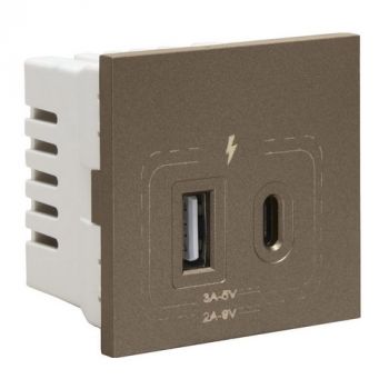 Major Tech Veti 3 3VM212BZ 18W Combined USB A & C Socket Module (Multiple Colours/Finishes)