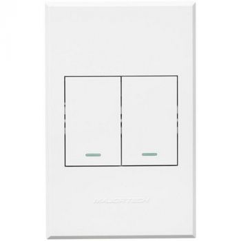 Major Tech Veti 3 3VP12WW, 3VP12TG, 3VP12TB, 3VP12GT, 3VP12GG Two Lever Switch Cover Plates (Multiple Colours/Finishes)