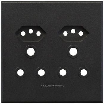 Major Tech Veti 3 3VP24G, 3VP24B, 3VP24T, 3VP24W Unswitched Socket Cover Plates (Multiple Colours/Finishes)