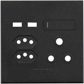 Major Tech Veti 3 3VP27GG, 3VP27GT, 3VP27TB, 3VP27TG, 3VP27WW USB V-Slim RSA Socket Cover Plates (Multiple Colours/Finishes)