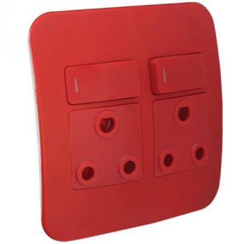 Major Tech Veti 1 MSW760-24DC5R Double Dedicated Red Socket With DP Switch