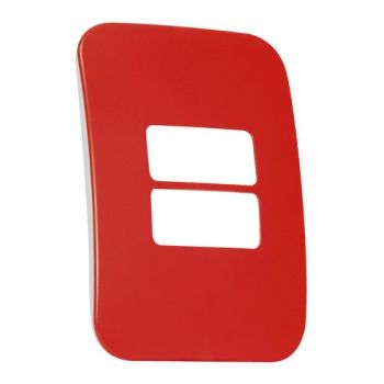 Major Tech Veti 1 MV6104RD Two Single Module Horizontal Cover Plate