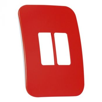 Major Tech Veti 1 MV6105RD Two Single Module Vertical Cover Plate