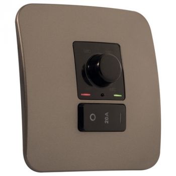 Major Tech Veti 1 THERMO2BBZ Rotary Thermostat With Isolator Switch (Multiple Colours/Finishes)