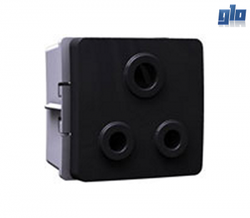 Major Tech Veti 1 V203BK 6A RSA Socket Outlet - Black