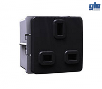 Major Tech Veti 1 V204BK 13A British Socket Outlet - Black