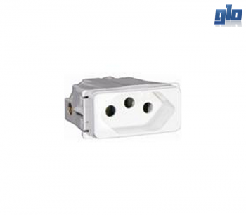 Major Tech Veti 1 V208WT 16A Slimline 3 Pin Socket Outlet - White