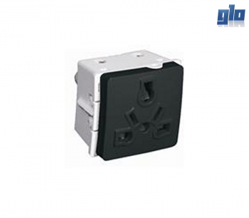 Major Tech Veti 1 V211BK International Socket Outlet - Black