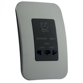 Major Tech Veti 1 V23BSV, V23BGM, V23BBZ Shaver Wall Socket (Multiple Colours/Finishes)