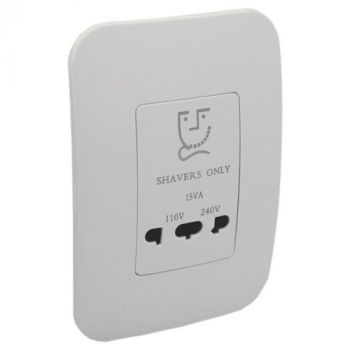 Major Tech Veti 1 V23WTC, V23WSV, V23WCN Shaver Wall Socket (Multiple Colours/Finishes)