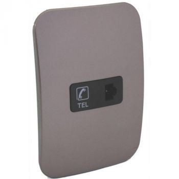 Major Tech Veti 1 V304CBBZ, V304CBSV, V304CBGM Telephone Socket Outlet (Multiple Colours/Finishes)
