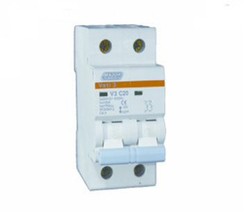 Major Tech Veti V3C2P20 20A 3kA Double Pole MCB