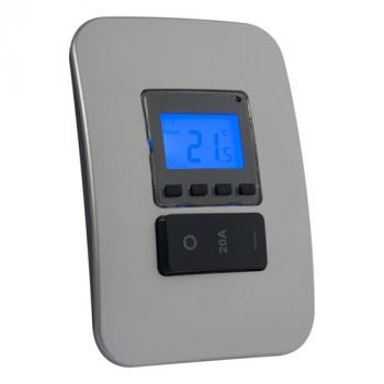 Major Tech Veti 1 V402DBSV, V402DBGM, V402DBBZ Digital Thermostat With Isolator Switch (Multiple Colours/Finishes)
