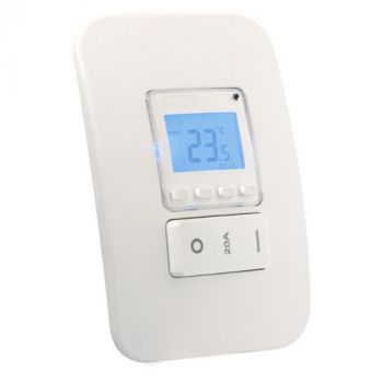 Major Tech Veti 1 V402DWTC, V402DWSV, V402DWCN Digital Thermostat With Isolator Switch (Multiple Colours/Finishes)