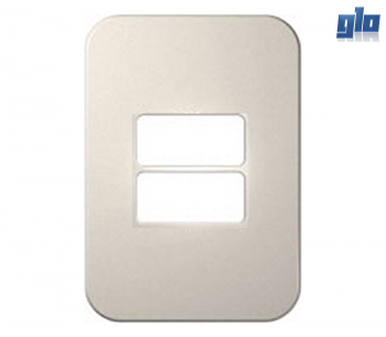 Major Tech Veti 1 V6104CR Two Module Horizontal Cover Plate