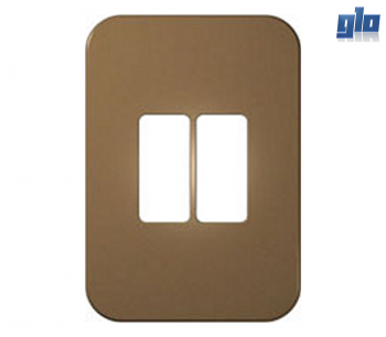 Major Tech Veti 1 V6105BZ Two Module Vertical Cover Plate